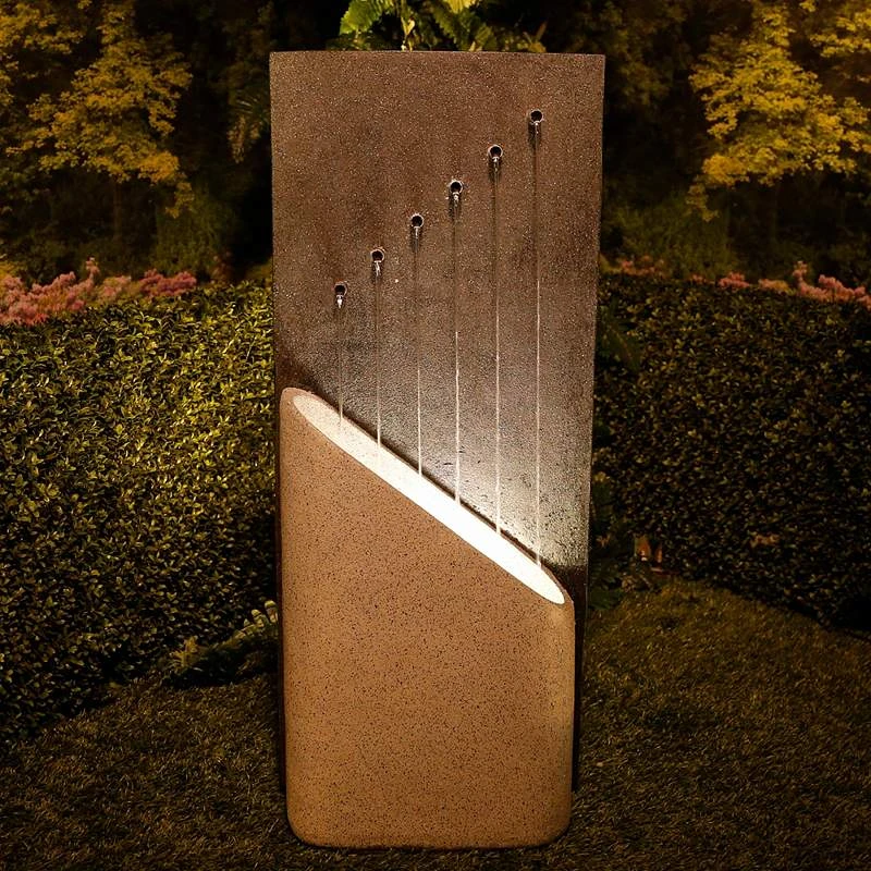 Alpine Calm Infinity 40" High Modern Waterfall Fountain - Image 3