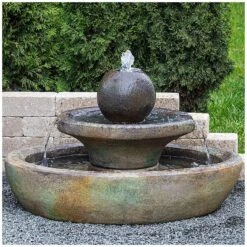 Hampton 23 1/2" High Relic Nebbia LED Outdoor Floor Fountain