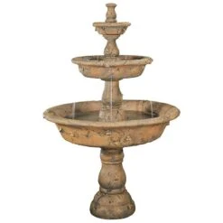 Henri Studio 71" High Triple Tazza Tier Garden Fountain