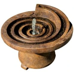 Hurricane's Eye 21" High Relic Lava LED Patio Fountain