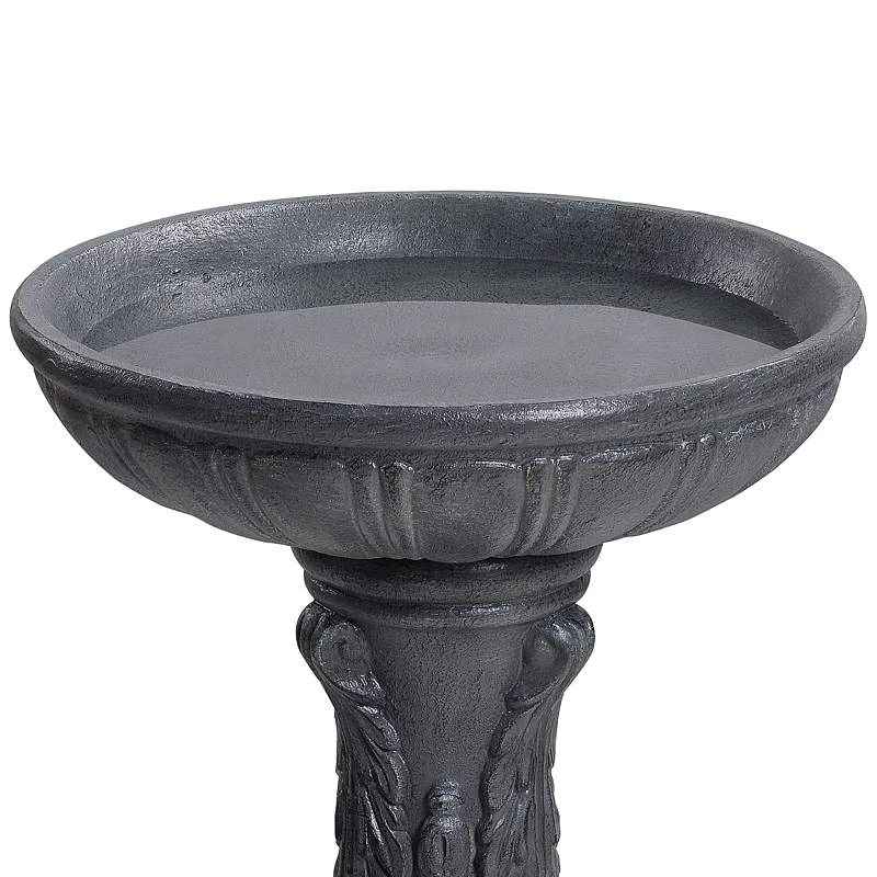 Kenroy Home Ibizia 21" High Zinc Outdoor Bird Bath - Image 3