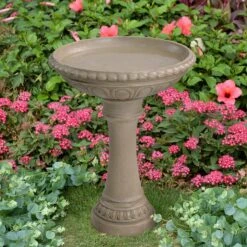 Kenroy Home Tucson 21" High Sandstone Outdoor Bird Bath