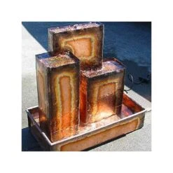 Metropolis 36" High Copper Outdoor Cascade Water Fountain