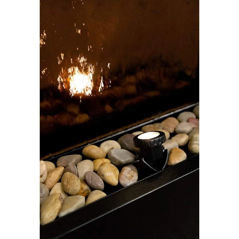 Modern Black And Bronze Mirror 72" High Panel Fountain - Image 3