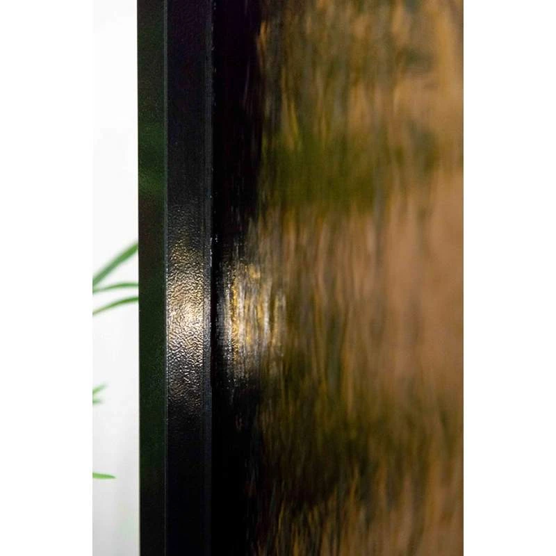 Modern Black And Bronze Mirror 72" High Panel Fountain - Image 4