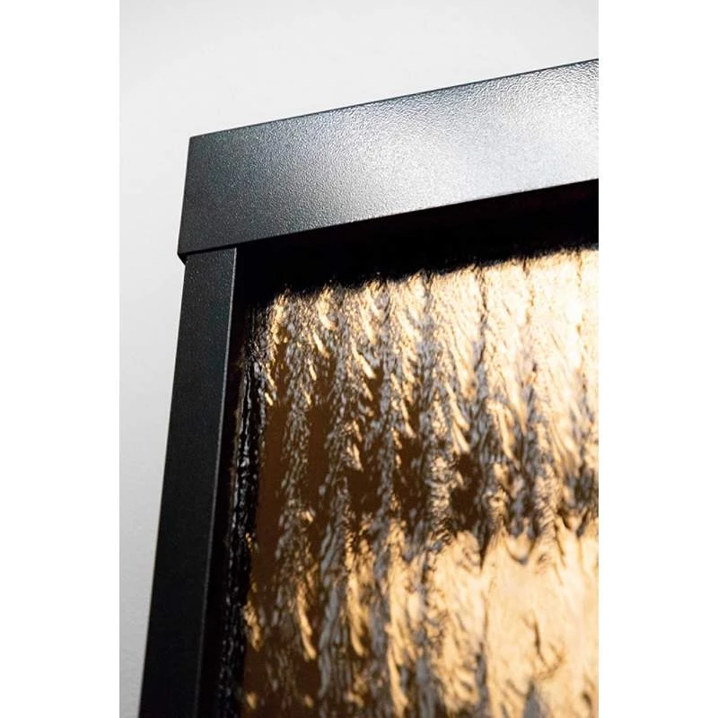 Modern Black And Bronze Mirror 72" High Panel Fountain - Image 5