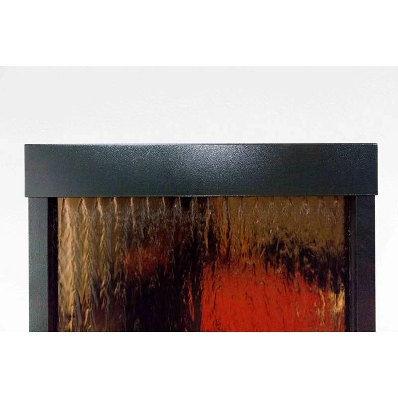 Modern Black And Bronze Mirror 72" High Panel Fountain - Image 6
