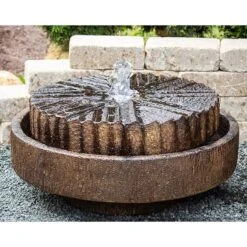 Modern Millstone 14 1/2"H Relic Lava LED Outdoor Fountain
