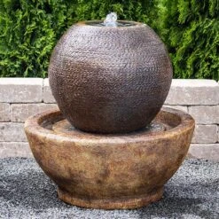 Moroccan 30 1/2"H Relic Hi-Tone LED Outdoor Floor Fountain