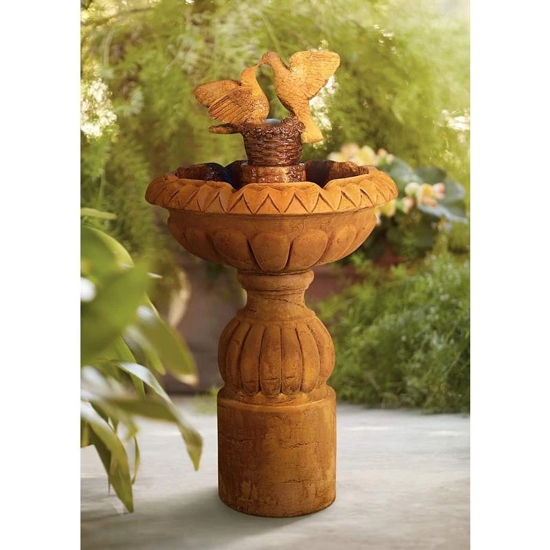 Paloma Cascada 54" High Pedestal Fountain By Henri Studio