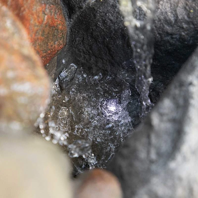 Alpine Rock Waterfall 40" High Outdoor Fountain With LED Lights - Image 5