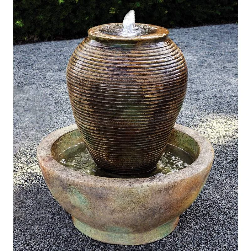 Shimmering Urn 33 1/2"H Relic Nebbia LED Outdoor Fountain