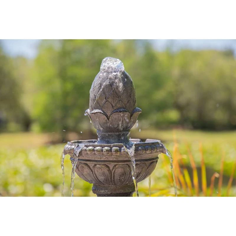 Tucson 65" High Zinc 4-Tier Outdoor LED Floor Fountain - Image 5
