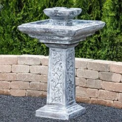 Victoria 43 1/2"H Frosted Mocha LED Outdoor Floor Fountain